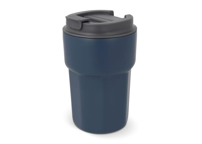 Mug thermo publicitaire avec couvercle 350ml Zambezi Bleu foncé